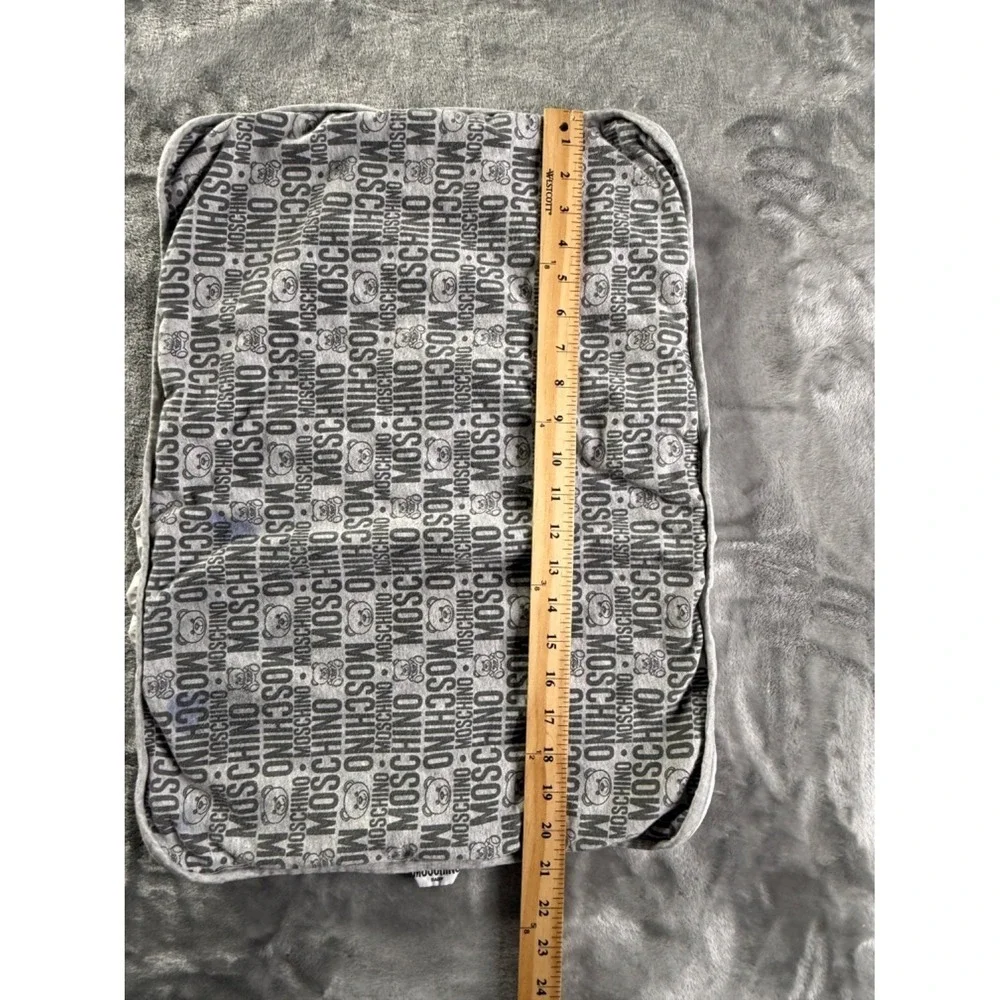 Moschino MMX03A LDB49 Changing Pad Cover One Size Gray Cotton Blend